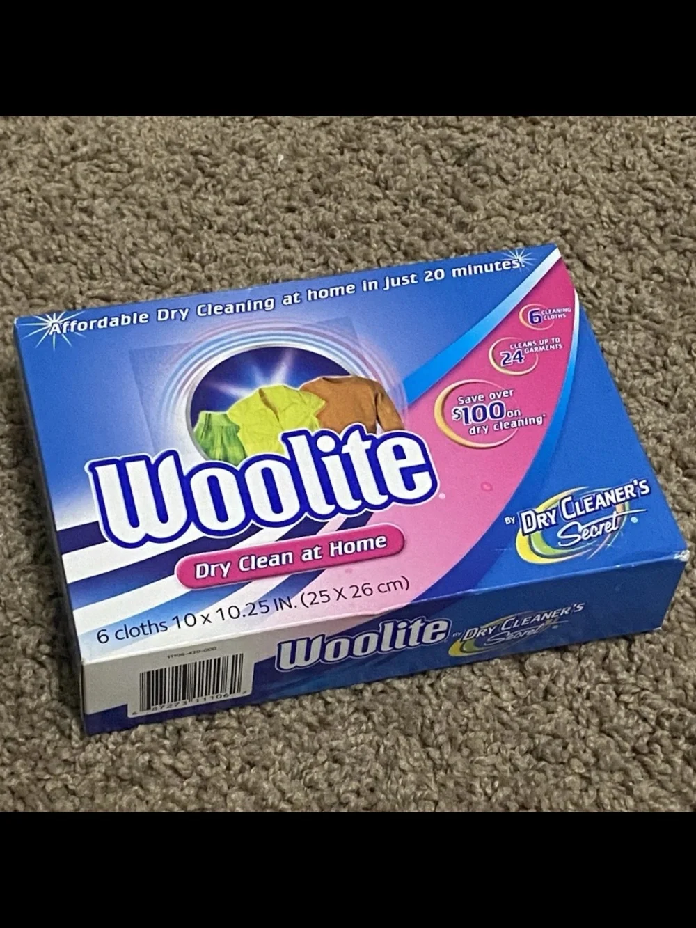 Woolite Dry Clean At Home By Dry Cleaner's Secret 6-Pack Cloths